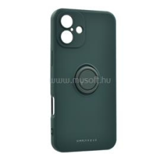 ROAR AMBER szilikon telefonvédő (tartógyűrű, mágneses, kameravédő) SÖTÉTZÖLD (GP-160010) tok és táska