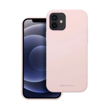 ROAR Apple iPhone 12 prémium szilikon tok velúr béléssel világos rózsaszín tok és táska