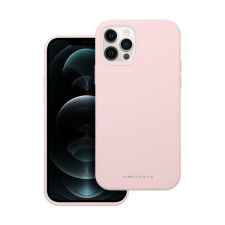 ROAR Apple iPhone 12 Pro prémium szilikon tok velúr béléssel, világos rózsaszín tok és táska