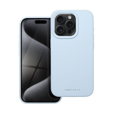 ROAR Apple iPhone 15 Pro prémium szilikon tok velúr béléssel, világoskék tok és táska