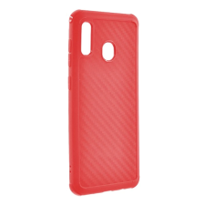 ROAR CARBON ARMOR szilikon telefonvédő (ütésállóság, légpárnás sarok, karbon minta) PIROS tok és táska