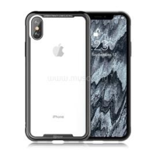 ROAR GLASS AIRFRAME szilikon telefonvédő (ütésállóság, üveg hátlap) FEKETE (GP-82951) tok és táska