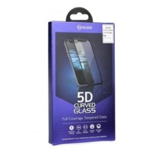 ROAR képernyővédő üveg (5D full glue, íves, teljes felületén tapad, karcálló, 0.3 mm, 9H) FEKETE | GP-93682 mobiltelefon kellék