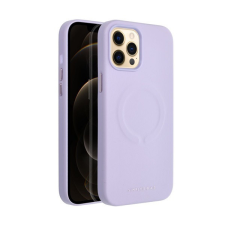 ROAR Leather Magsafe iPhone 12 Pro Max eco bőr tok, lila tok és táska