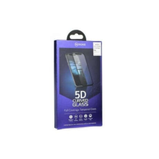 ROAR Samsung Galaxy A12 Roar 5D Full Glue teljes kijelzős üvegfólia, fekete kerettel mobiltelefon kellék