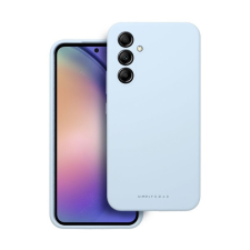 ROAR Samsung Galaxy A54 5G prémium szilikon tok velúr béléssel, világoskék tok és táska
