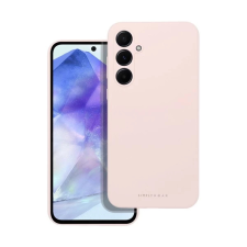 ROAR Samsung Galaxy A55 5G prémium szilikon tok velúr béléssel világos rózsaszín tok és táska