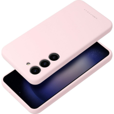 ROAR Samsung Galaxy S24 5G prémium szilikon tok velúr béléssel, világos rózsaszín ( ) tok és táska