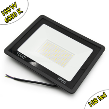 Robi 100W energiatakarékos kültéri LED reflektor, 108 LED, IP66 védelem kültéri világítás