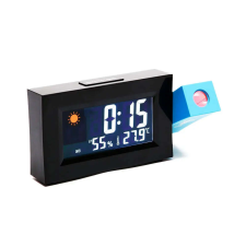 Robi Digitális ébresztőóra – projektoros idővetítővel, hőmérséklet és páratartalom kijelzéssel / piros... ébresztőóra