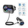 Robi Szellőzőrácsra csíptethető, Bluetooth FM transzmitter, kihangosító és USB töltő