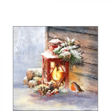 Robin By Lantern papírszalvéta 25x25cm, 20db-os konyhai eszköz