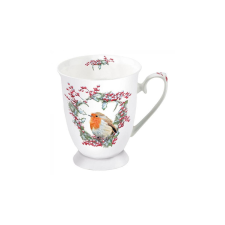 Robin in Wreath porcelánbögre 0,25l bögrék, csészék