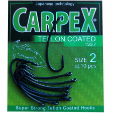 ROBINSON Carpex Teflon TSS7 - Méret: 2Csomagolás: 10db /csomagSzin: fekete teflon bevonatos horog