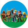  Roblox témájú tortaostya,ostyalap