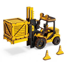 Robotime 3D Fa puzzle targonca fajáték