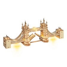 RoboTime fa 3D puzzle Tower Bridge világító puzzle, kirakós