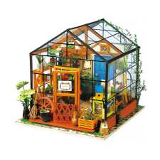 robotime mini üvegház makett puzzle, kirakós