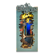 Robotime miniatűr modell könyvtámasz Magic Alley ház kreatív és készségfejlesztő