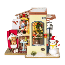  Robotime SnowHouse 3D model - Havas Karácsonyi Házikó DG18 puzzle, kirakós