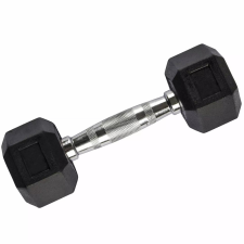 Robust Hatszögletű gumírozott fix súlyzó 1-50kg kézisúlyzó