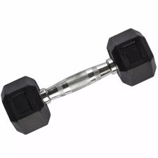 Robust Hatszögletű gumírozott fix súlyzó 1-50kg kézisúlyzó