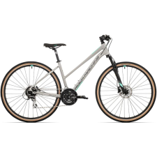 Rock Machine Crossride 300 Lady cross kerékpár [19" (L), fényes világosszürke/szürke/menta] kerékpáros cross trekking kerékpár