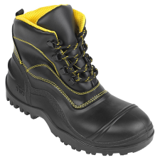 Rock RS_STOPRAIN-FK PVC S5 munkavédelmi bakancs, szürke/fekete, kombinált felsőrészű munkavédelmi cipő