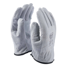 Rock Safety Driver4 védőkesztyű, vezetőknek, hasított bőr, szürke 9 szürke