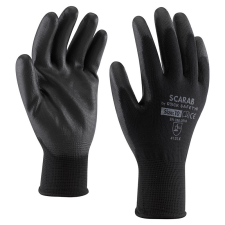 Rock Safety PN8003 tenyérmártott, fekete kesztyű (9-es méret) védőkesztyű