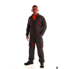Rock Safety Védőkabát, szürke / narancssárga, több zsebbel - 3XL méret