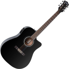 Rocktile D-60Ce Akusztikus Akusztikus Acélhúros Gitár Fekete gitár és basszusgitár