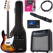 Rocktile Fatboy Ii Sb Elektromos Basszusgitár Sunburst Starter Csomag gitár és basszusgitár