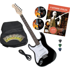 Rocktile Per St3-Bk/Rw-L Balkezes Gitár Fekete + Tartozékok gitár és basszusgitár