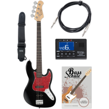 Rocktile Pro Jb-30Bk 70'S Deluxe elektromos basszusgitár Fekete Szett gitár és basszusgitár