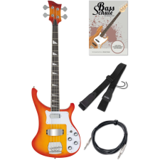 Rocktile Pro Rb-400R Redneck elektromos basszusgitár Rs Szett Iskolával kábellel és szíjjal gitár és basszusgitár