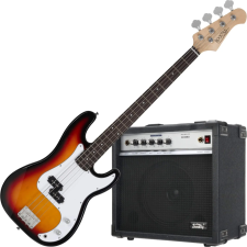 Rocktile Puncher E-Basszusgitár  sunburst szett  Soundking Basszuserősítővel Együtt gitár és basszusgitár