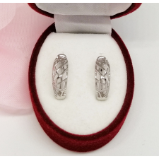 Ródiumozott antiallergén fülbevaló, 17 mm fülbevaló