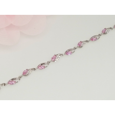 Ródiumozott antiallergén karkötő, 17 - 19 cm karkötő