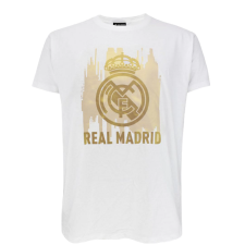 Rogers A Real Madrid címeres pólója - fehér-arany - 2XL férfi póló