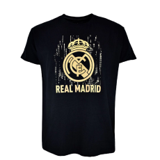 Rogers A Real Madrid címeres pólója - fekete-arany - S