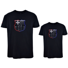 Rogers Barça 2024-2025-ös, fekete, apa-fia póló csomag