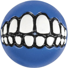 ROGZ Grinz jutalomfalattal tölthető vigyori labda (L | 7.8 cm | Kék) jutalomfalat kutyáknak