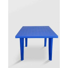 Rögzített asztal kerti kék négyzet alakú műanyag 90X90X75 kerti bútor