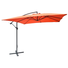 Rojaplast 8080 függő napernyő, hajtókarral - terrakotta - 270 x 270 cm - vízálló 601/11 kerti bútor