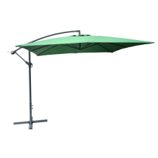 Rojaplast 8080 függő napernyő, hajtókarral - zöld - 270 x 270 cm kerti bútor