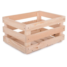 Rojaplast Apple box little - fából készült almatároló doboz 42x29 cm, natúr kerti tárolás