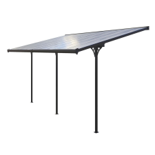 Rojaplast Bruce J alumínium pergola, átlátszó polikarbonáttal 618x305cm (B618) (B618) kerti bútor