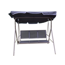 Rojaplast CONFORT fémből készült kerti hintaágy tetővel - fekete 117/1 hintaágy