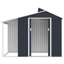 Rojaplast Domek zahradní OSCAR E-B, šedý 229 × 292 × 193 cm kerti tárolás